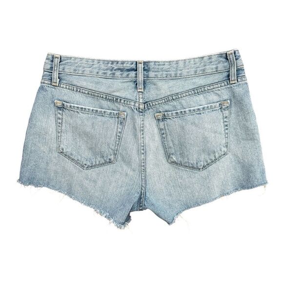 J Brand Light Blue Cutoff Denim Shorts Women’s Size 26 High-Rise Distressed - Picture 3 of 7